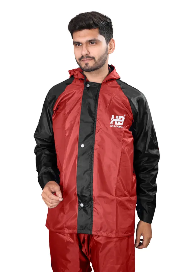 Red_And_Black_Hd_Pvc_Polyester_Reversible_Raincoat_For_Men