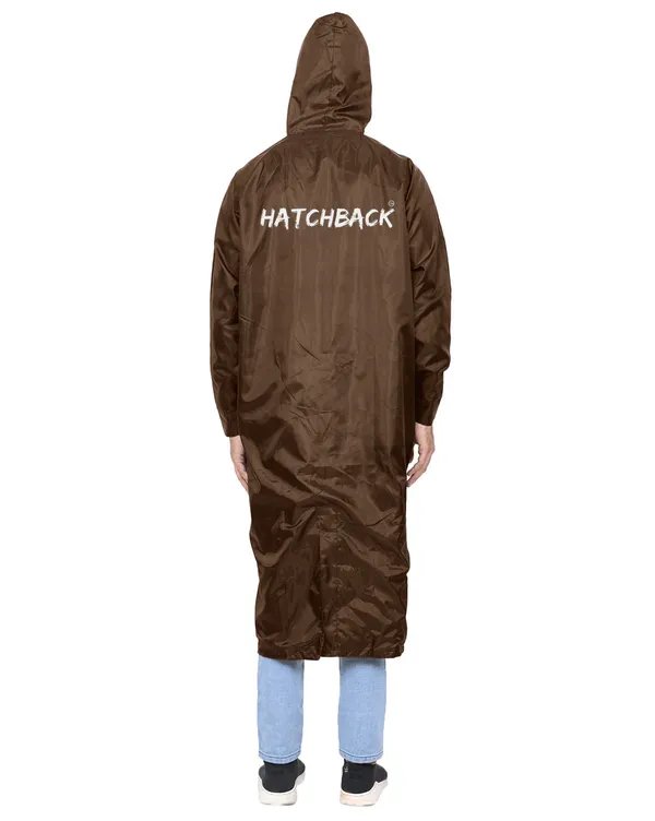 Brown_Pvc-Coated_Polyester_Long_Raincoat_For_Unisex