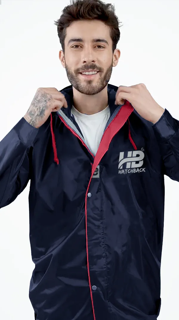 Navy_Blue_And_Red_Waterproof_Polyester_Rain_Jacket_For_Men