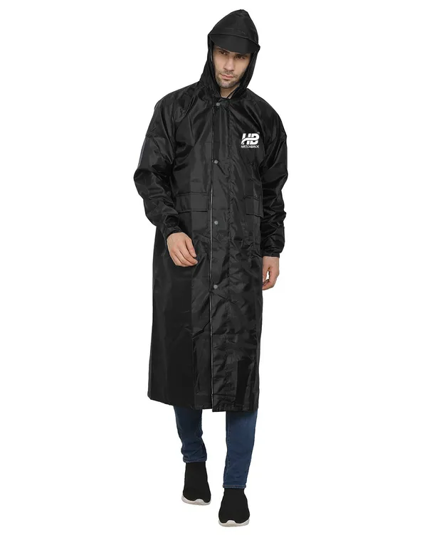 Black_Waterproof_Polyester_Long_Raincoat_For_Men