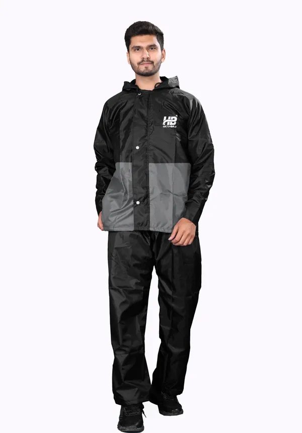 Black_And_Grey_Hd_Pvc_Two-Piece_Rain_Suit_For_Men