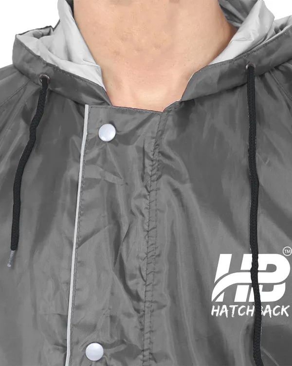 Grey_Waterproof_Polyester_Hooded_Raincoat_For_Men_And_Women