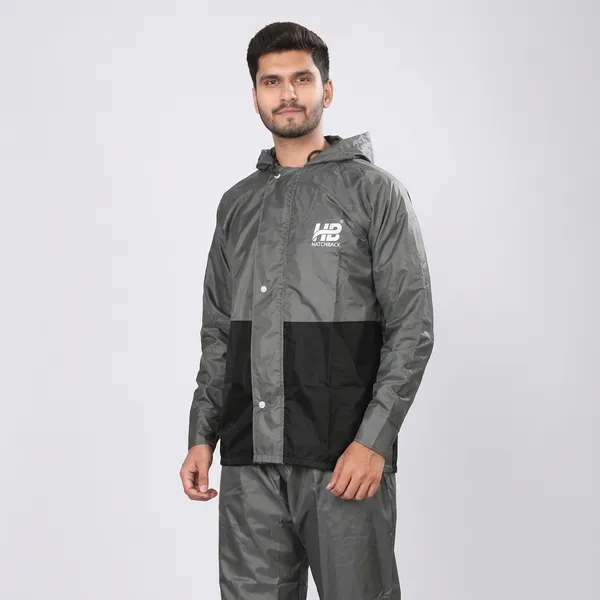 Grey_And_Black_Hd_Pvc_Polyester_Raincoat_Set_For_Men