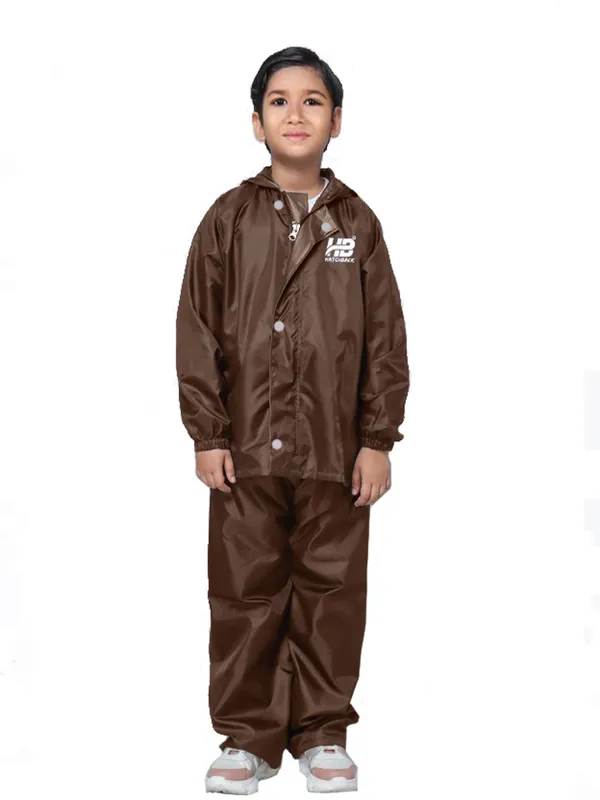 Brown_Hd_Pvc_Kids_Raincoat_Set_For_Kids