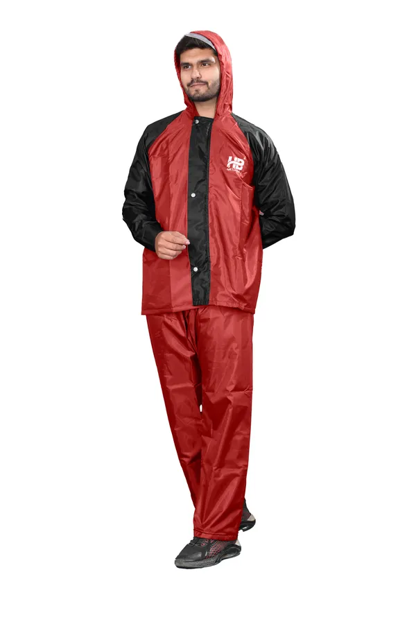Red_And_Black_Hd_Pvc_Polyester_Reversible_Raincoat_For_Men