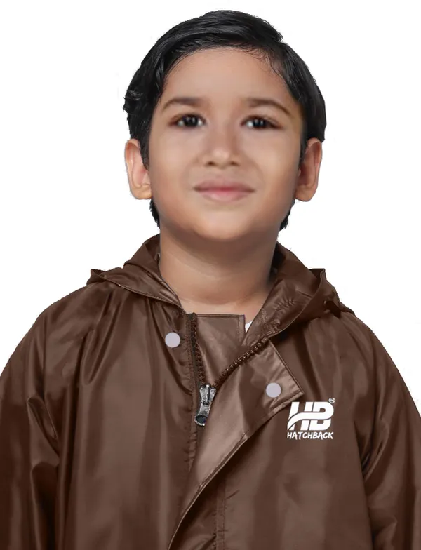 Brown_Hd_Pvc_Kids_Raincoat_Set_For_Kids