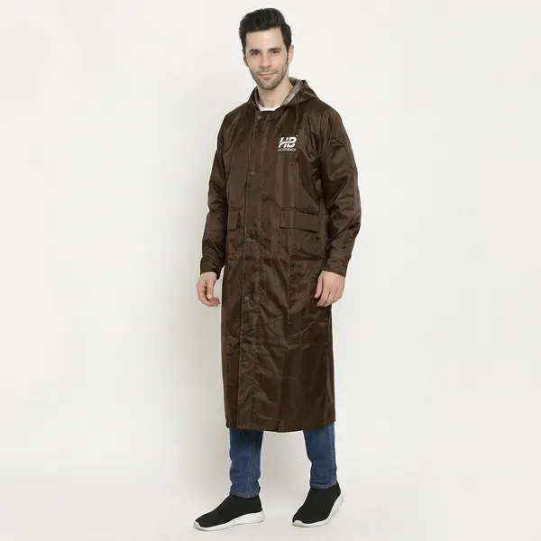 Brown_Waterproof_Polyester_Full-Length_Raincoat_For_Men