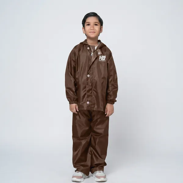 Brown_Hd_Pvc_Kids_Raincoat_Set_For_Kids