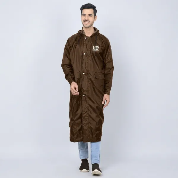 Brown_Pvc-Coated_Polyester_Long_Raincoat_For_Unisex