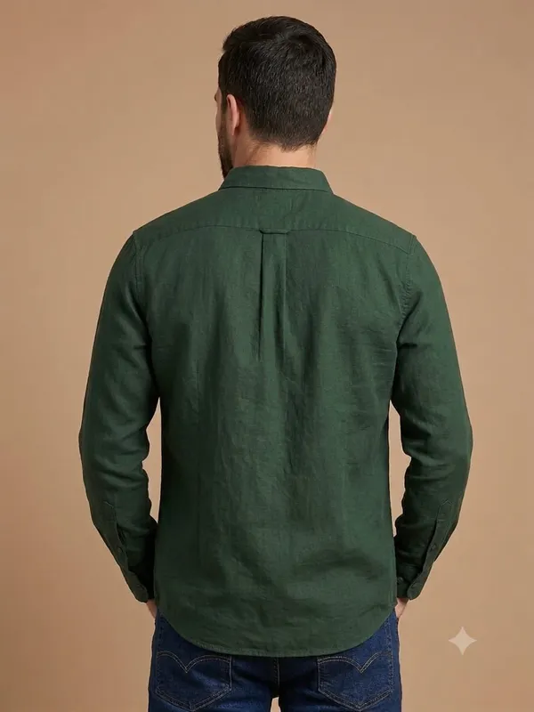 1_A_levi's_stylish_dark_green_men’s_shirt_