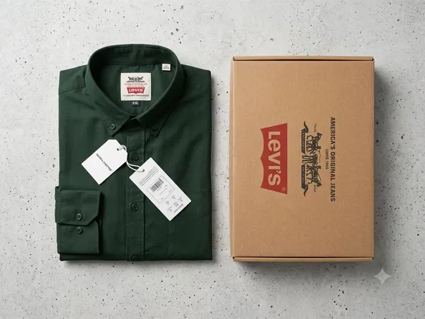 1_A_levi's_stylish_dark_green_men’s_shirt_