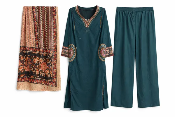 Green_Embroidered_Cotton_Ethnic_Suit_Set_With_Mirror_Work_For_Women