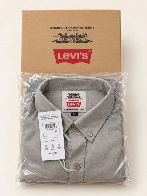 A_levi's__soft_cotton_or_cotton_twill,_with_a_subtle,_slightly_textured_finish
