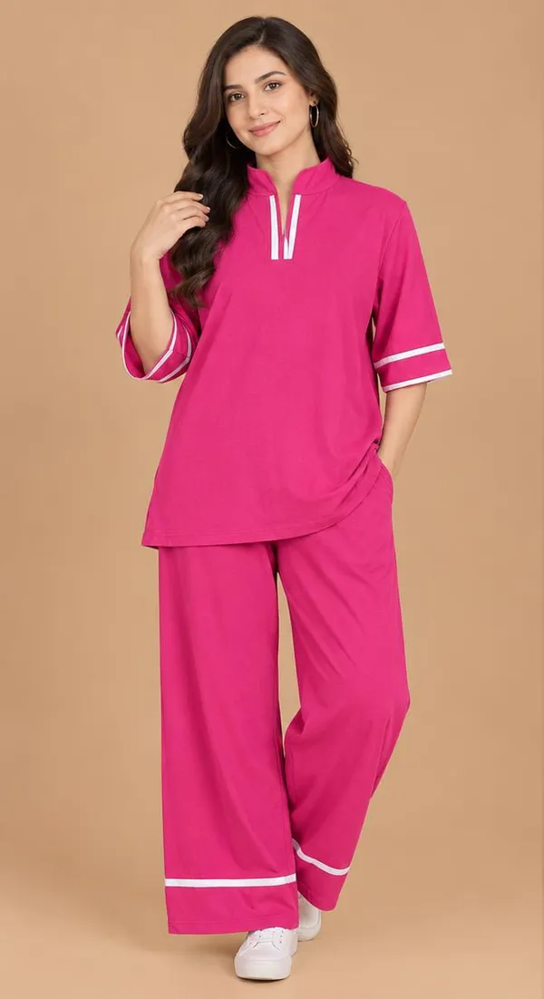 Beautiful_bright_pink_two-piece_co-ord_set