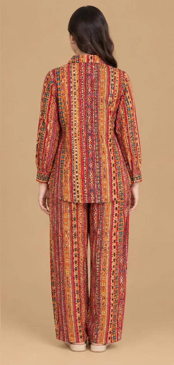 Beautiful_two-piece_co-ord_set_featuring_an_attractive_multicolour_ethnic_stripe_print_with_traditional_geometric_and_decorative_motifs.