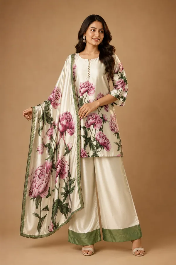 Floral_printed_Kurta_with_Palazzo_&_Dupatta_set_
