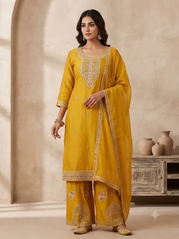 PURE_EMBROIDERED_SUIT_WITH_PALAZZO_AND_DUPATTA._