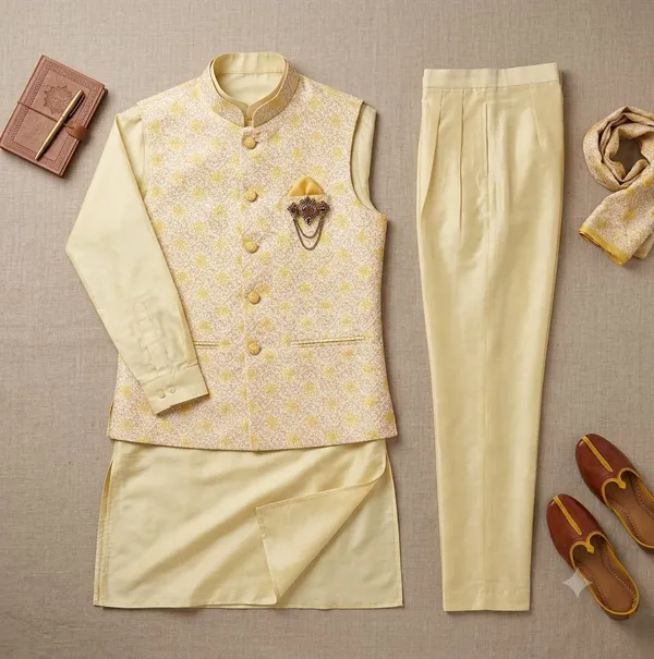 a_men's_traditional_Indian_ensemble,_likely_a_kurta_pajama_set