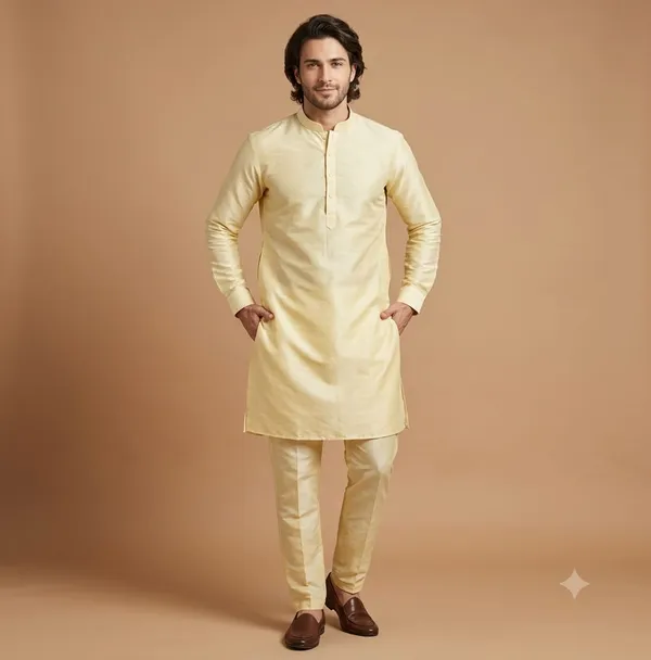 a_men's_traditional_Indian_ensemble,_likely_a_kurta_pajama_set