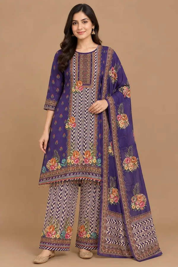 Purple_Printed_Straight_Fit_Suit_Set_For_Women