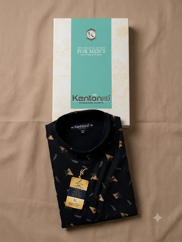 kenton_Deep_navy_blue_base_embellished_with_dynamic,_scattered_geometric_triangle_motifs_in_shimmering_gold,