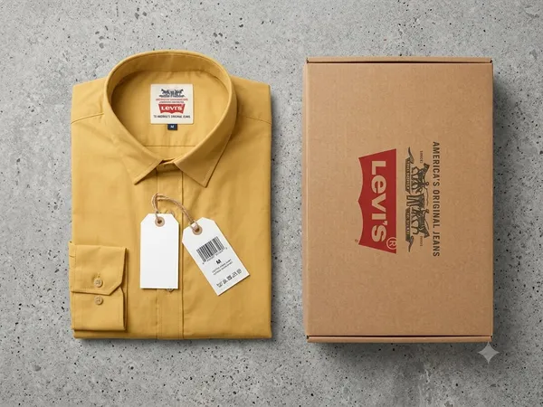 levi's_yellow,_full-sleeve_men's_button-down_shirt
