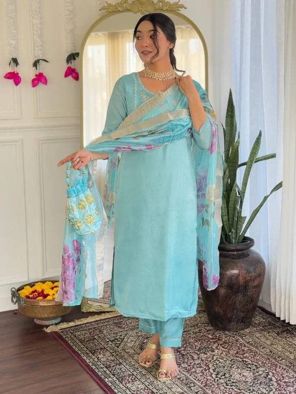 Sky_Blue_Cotton_Straight_Fit_Kurta_Set_For_Women