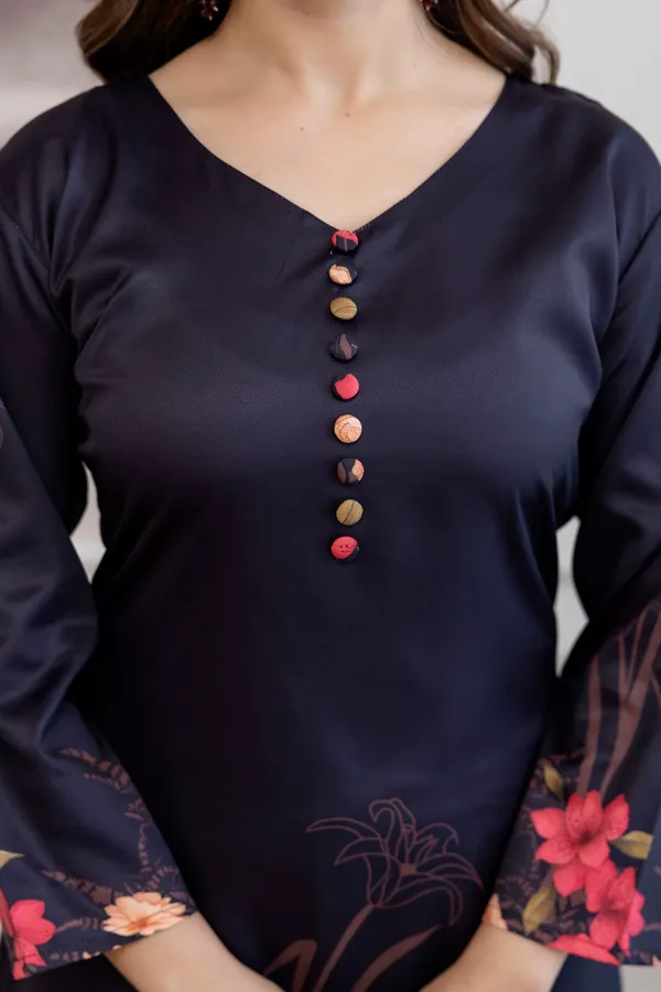 Navy_Blue_Floral_Embroidered_Chiffon_Kurta_Set_For_Women