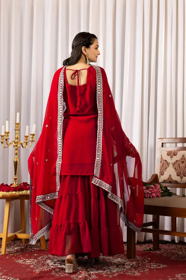 Red_Velvet_Embellished_Sharara_Set_For_Women