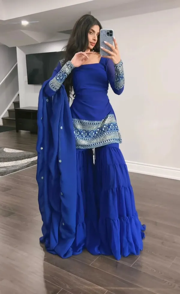 Royal_Blue_Embroidered_Sharara_Suit_Set_For_Women