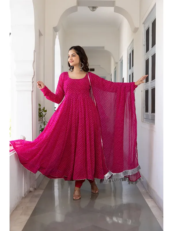 Pink_Georgette_Flared_Embellished_Anarkali_Suit_Set_For_Women