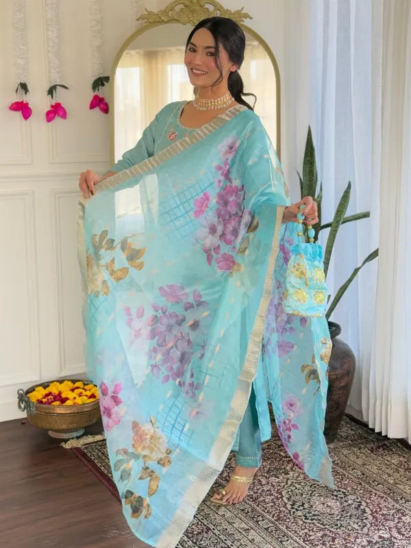 Sky_Blue_Cotton_Straight_Fit_Kurta_Set_For_Women