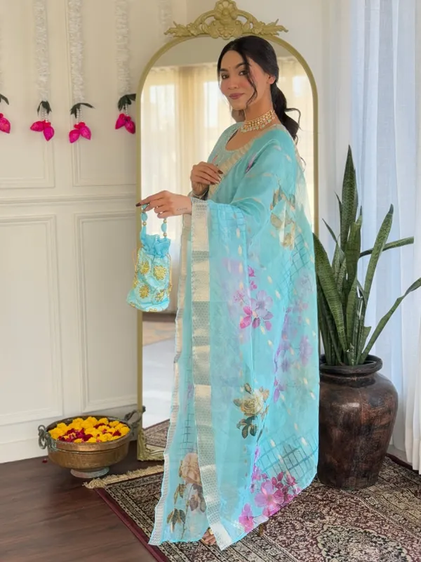 Sky_Blue_Cotton_Straight_Fit_Kurta_Set_For_Women