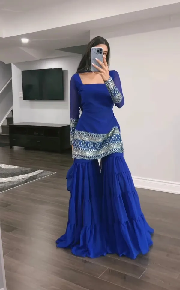 Royal_Blue_Embroidered_Sharara_Suit_Set_For_Women