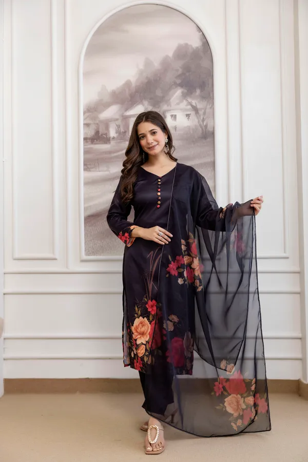 Navy_Blue_Floral_Embroidered_Chiffon_Kurta_Set_For_Women