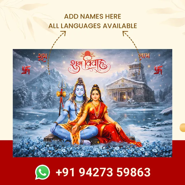 Shubh_Vivah_Hindu_Wedding_Greeting__-_Lord_Shiva_Parvati_Kedarnath_Theme