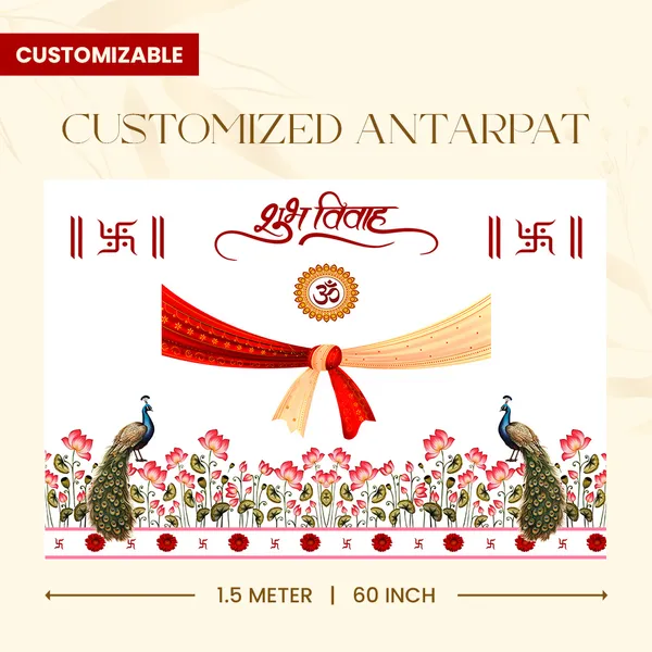 Shubh_Vivah_Anterpath__With_Peacock_And_Lotus_Design