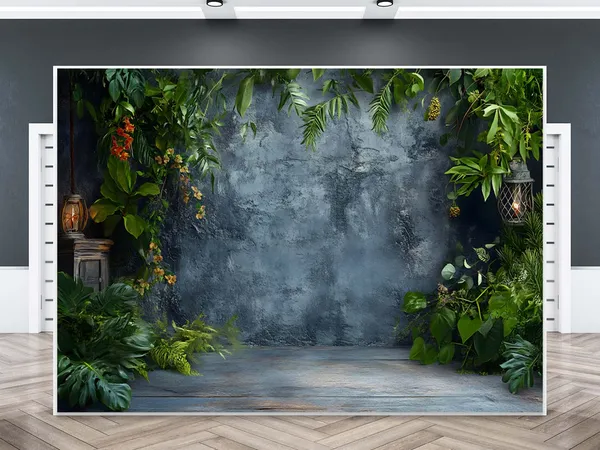 Jungle_Greenery_Photography_Backdrop_Banner_7�5_ft_�_Tropical_Leaves_Garden_Theme_Background_for_Birthday_Party,_Baby_Shower,_Wedding,_Photo_Booth_&_Studio_Decoration