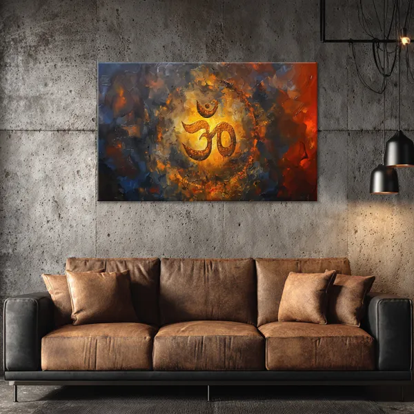 Sacred_Om_Symbol_Painting_Spiritual_Religious_Vastu_Canvas_Divine_Wall_Art_For_Meditation_Corners_Home_Decor_Stretched_Canvas_With_Mdf_Back_Frame_Classic