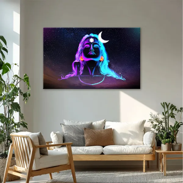Lord_Shiva_Cosmic_Neon_Canvas_Mahadev_Adiyogi_Wall_Art_Stretched_Canvas_With_Mdf_Back_Frame_Classic