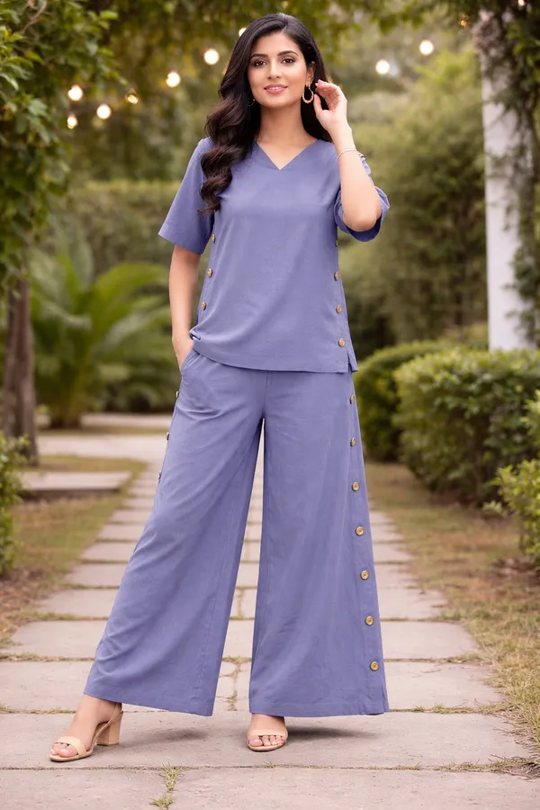 Periwinkle_Blue_Cotton_Co-Ord_Set_For_Women