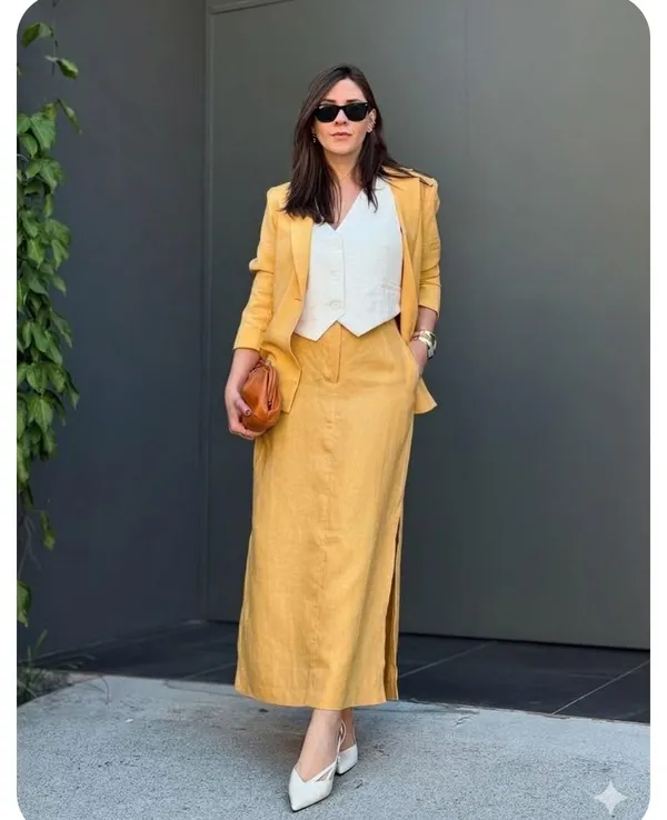 Mustard_Yellow_Linen_Skirt_Blazer_Set_For_Women