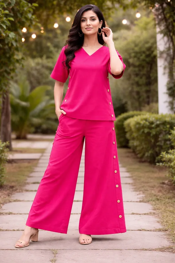 Rani_Pink_Cotton_Co-Ord_Set_For_Women