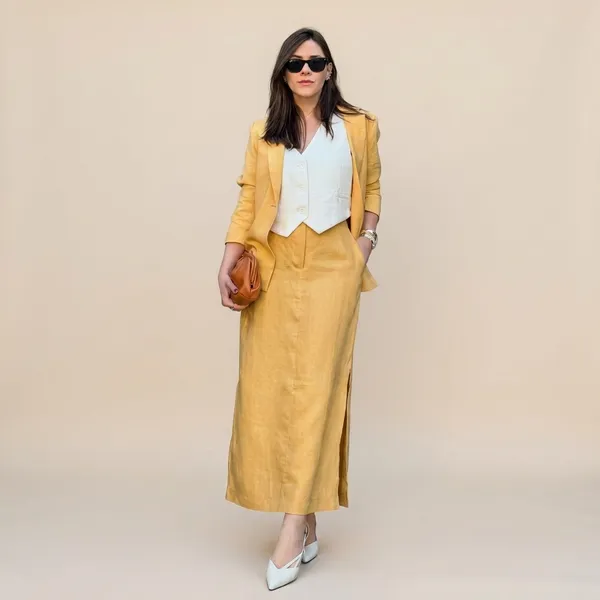 Mustard_Yellow_Linen_Skirt_Blazer_Set_For_Women
