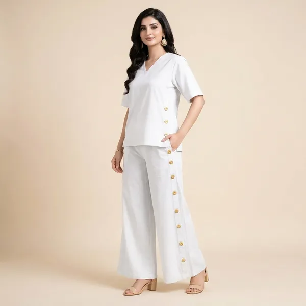 White_Cotton_Co-Ord_Set_For_Women