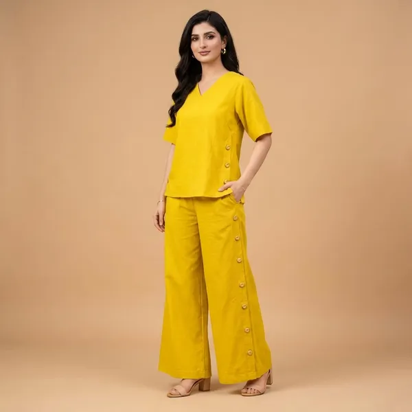 Mustard_Yellow_Cotton_Co-Ord_Set_For_Women