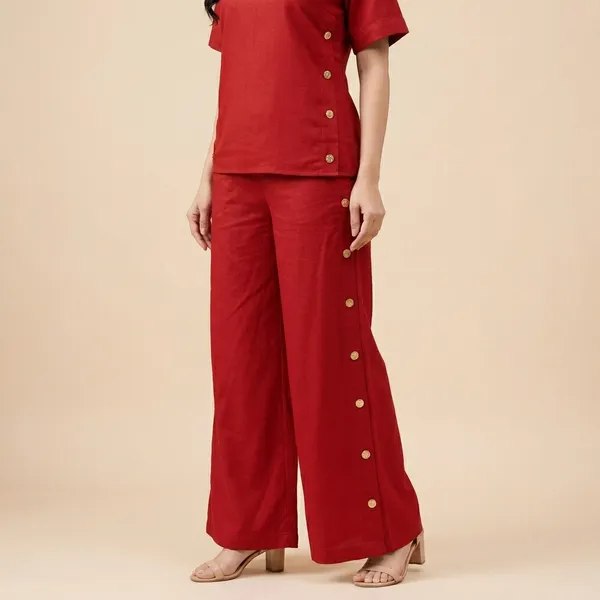 Red_Cotton_Co-Ord_Set_For_Women