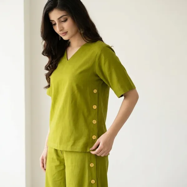 Mehandi_Green_Cotton_Co-Ord_Set_For_Women