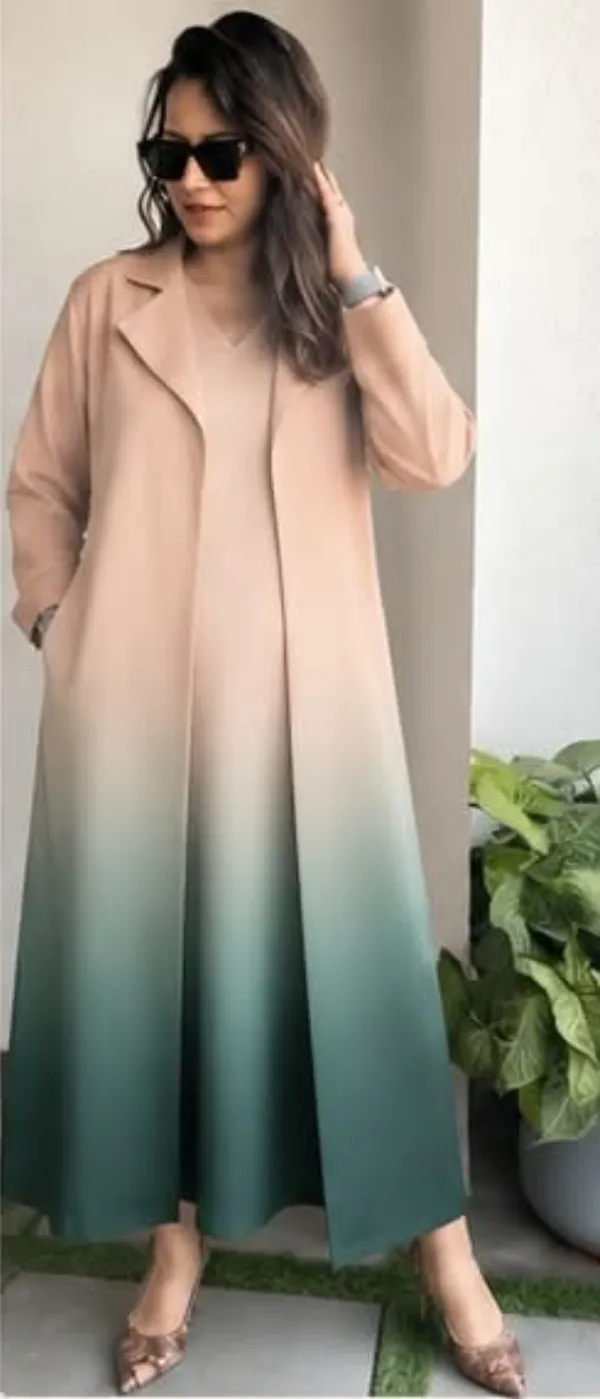 Ombre_blezer_Dress