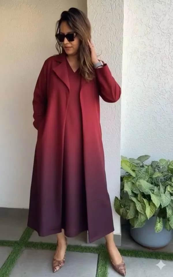 Ombre_blezer_Dress